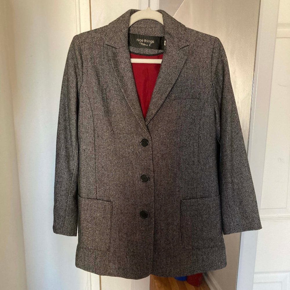 Nice Things Paloma S Herringbone Coat/Blazer Size 36